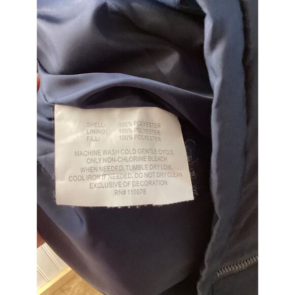 U.S. Polo ASSN Vest Men's Medium XL Blue Sleeveless Bomber Red Pony - Picture 5 of 7